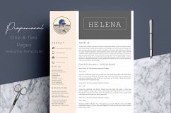 Professional Resume Template CV 4 Pages Product Image 1