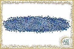 Blue Glitter Digital Clipart Brush Stroke - 24 of beautiful PNG files Product Image 21