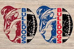 Bulldogs SVG lady ladydogs, football svg 992S Product Image 2