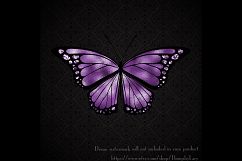 100 Luxury Butterfly Clip Arts, Glitter Foil Graphic Kit Product Image 3