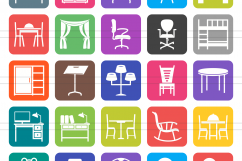 166 Objects Filled Round Corner Icons Product Image 2