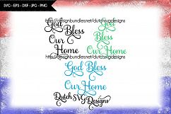 Text cutting file God Bless our Home, svg cut file Product Image 1