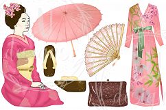 Japan Clipart Set, Asian Illustrations Product Image 2