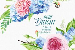 FlowerWreaths Watercolor Illustrations Product Image 3
