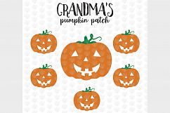 GrandMa&#039;s Pumpkin Patch - Halloween SVG EPS DXF PNG Cut File Product Image 2