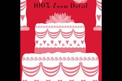 100 Seamless White Wedding Cake Digital Papers 12 x 12 inch Product Image 4