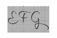 Cross Stitch Alphabet Pattern - Alph97 Product Image 3