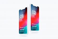 iPhone XS Clay 20 Mockups Scenes 5K - PSD Product Image 19