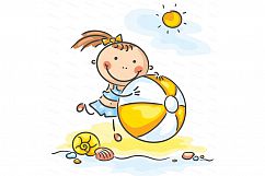 Kids playing bundle - happy kids playing different games Product Image 2