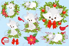 Winter Foxes cliparts, graphics, illustrations AMB-2298 Product Image 5