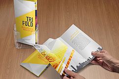 Realistic Trifold Brochure Mockups Product Image 4