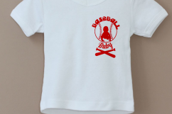 little baseball baby, png,dxf, eps, Maternity funny shirt, Product Image 2