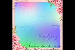 16 Rainbow Gradient Texture Digital Papers, Fairy Tale Paper Product Image 5