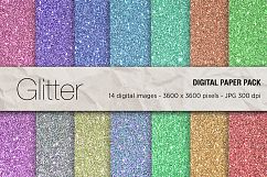 Glitter digital paper backgrounds, metallic seamless pattern, scrapbook, commercial use, glitter texture, glitter background, glitter art Product Image 1