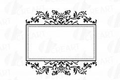 Digital Frames, Borders Clip Art, Digital Labels silhouette Product Image 8