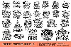 Funny Quotes SVG Cut File Bundle Product Image 1