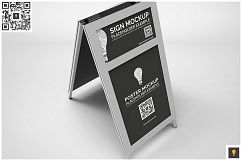 Sidewalk Poster Sign Mockup Product Image 2