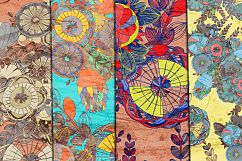 Set of 8 floral seamless patterns Product Image 3