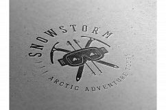 Winter vintage adventure emblems. Product Image 2