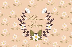 spring elements wreath vector Product Image 1