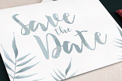 Watercolor Foliage Wedding Invitation Suite Product Image 3