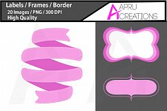 label cut file SVG / label high qualitySVG / frames SVG/ borders / printable high quality designs / hand drawn frames / commercial use Product Image 2