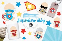 Superhero Baby  graphics and illustrations Product Image 1