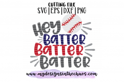 Baseball SVG | Baseball Mom SVG | Hey Batter SVG | Baseball Cutting file | Sports SVG | Silhoeutte | Cricut Product Image 2