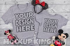 Mommy and Me Mockup, Crew Neck Mockup, Parent Child Mockup Product Image 1