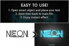 Neon Text Effects Mockup Product Image 2