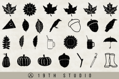 Fall Graphics SVG Bundle - SVG DXF EPS PNG -VB19 Product Image 2