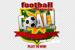 Design on the football theme. For T-shirts and banners. Product Image 6