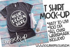 Gray t shirt mock up 6483 Product Image 1