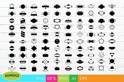 100 Badges and Frames Bundle, Labels/ Logo Kit Vector Icons. Product Image 1