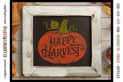 HAPPY HARVEST - Vintage Rustic Pumpkin in SVG DXF EPS PNG Product Image 2