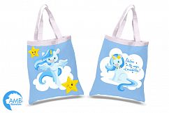 Magical Unicorns in blue clipart, graphics and illustrations AMB-1383 Product Image 2