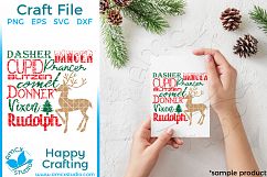 Santa&#039;s Reindeer SVG Product Image 1