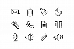 Button, icon. Vector illustration Product Image 1