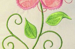 Vintage Flower Set Machine Applique Embroidery Design Product Image 11