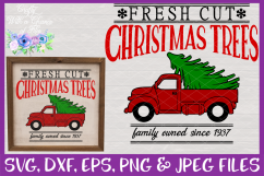 Fresh Cut Christmas Trees SVG Rustic Christmas Design Product Image 1