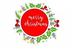 Merry Christmas-SVG Cut File-Coffee Mug Design-Greeting Card Product Image 4