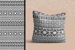 Black and White Ethnic Seamless Product Image 5