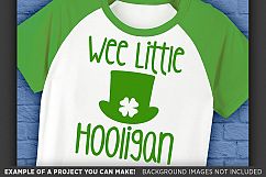 Wee Little Hooligan SVG File - Kids St. Patricks Day - 1071 Product Image 3