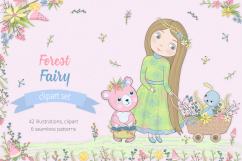 Forest Fairy Illustration Set Product Image 1