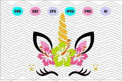 Unicorn Svg, Unicorn Face Svg,Vector File Vinyl Decal Product Image 1