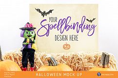 Halloween mock up, witch styled stock, 2 options Hi-res JPG Product Image 1