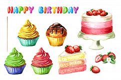Happy Birthday! Watercolor. Product Image 2