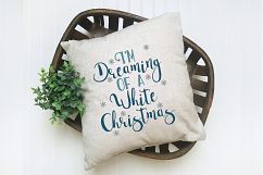 I'm Dreaming of a White Christmas SVG Cut File - EPS DXF PNG Product Image 6