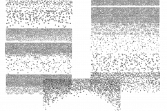 Silver Glitter confetti borders Product Image 2