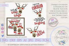 Oh Deer Bundle of 4 Christmas SVG Cut Files LL090 Product Image 1